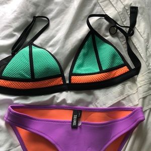 triangl plum bathing suit